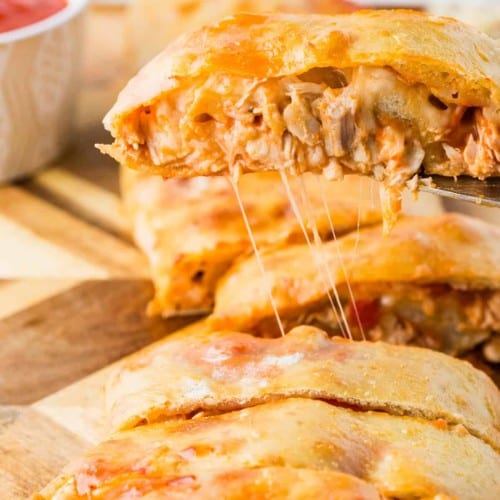 Chicken Parmigiana Calzone.