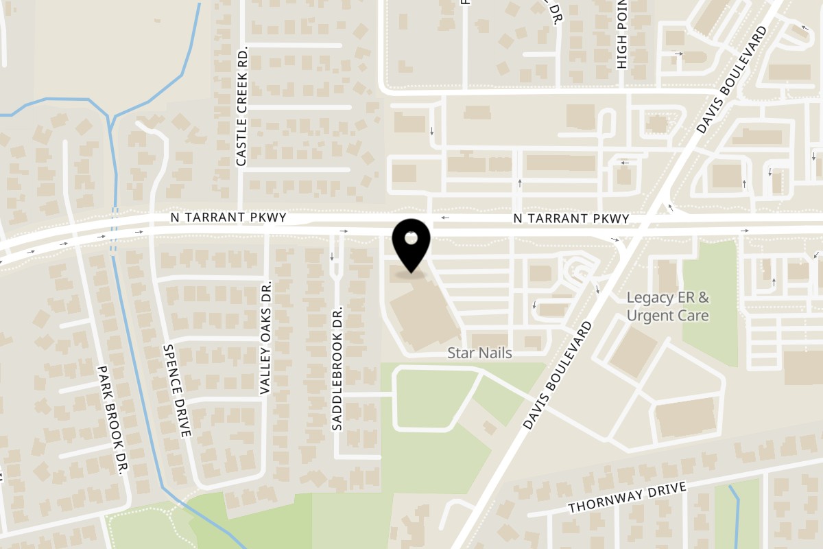 Map showing the location of Kabylos Pizza Kabylo's Pizza By the Slice - North Richland Hills on 8700 N Tarrant Pkwy Ste 101 in North Richland Hills