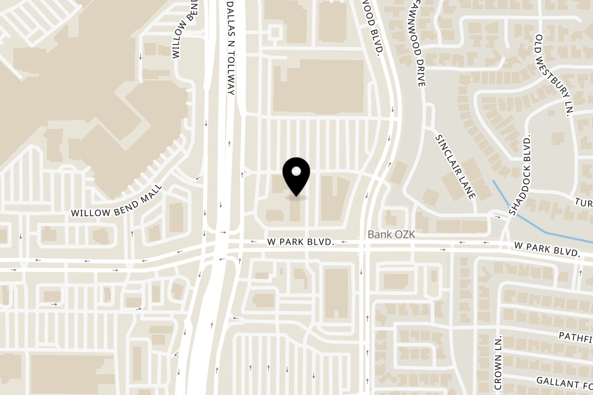 Map showing the location of Kabylos Pizza Kabylos Pizza - Plano on 2108 Dallas Pkwy Ste 228 in Plano